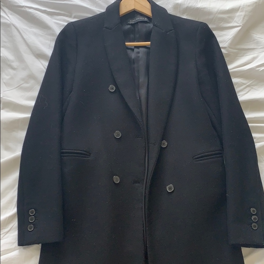 Zara Masculine Double Breasted Coat